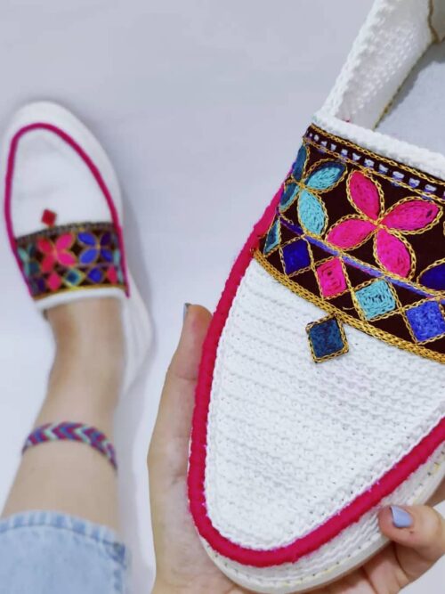 گیوه زنانه طرح ارکیده