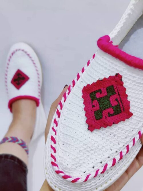 گیوه زنانه طرح برفین